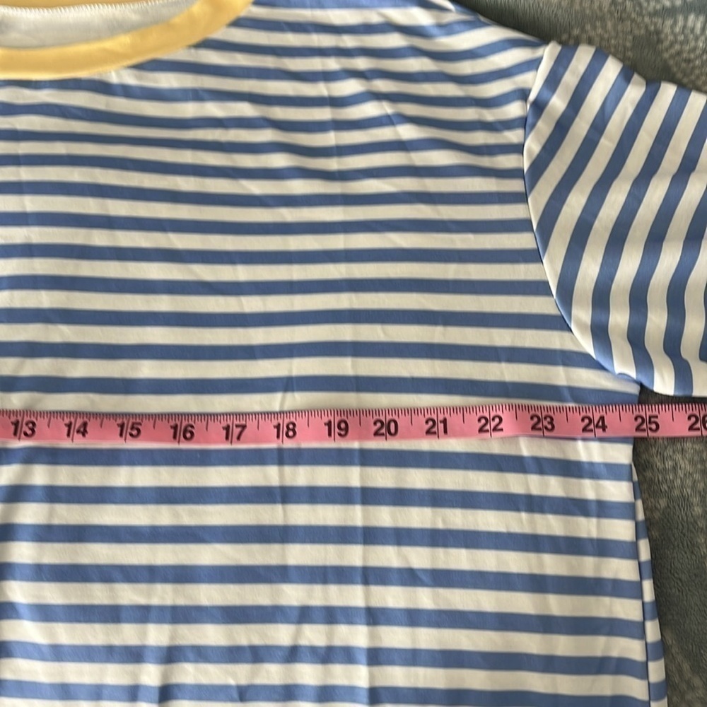 Women’s Blue And White Striped Top Size XXL NWOT - Picture 6 of 9